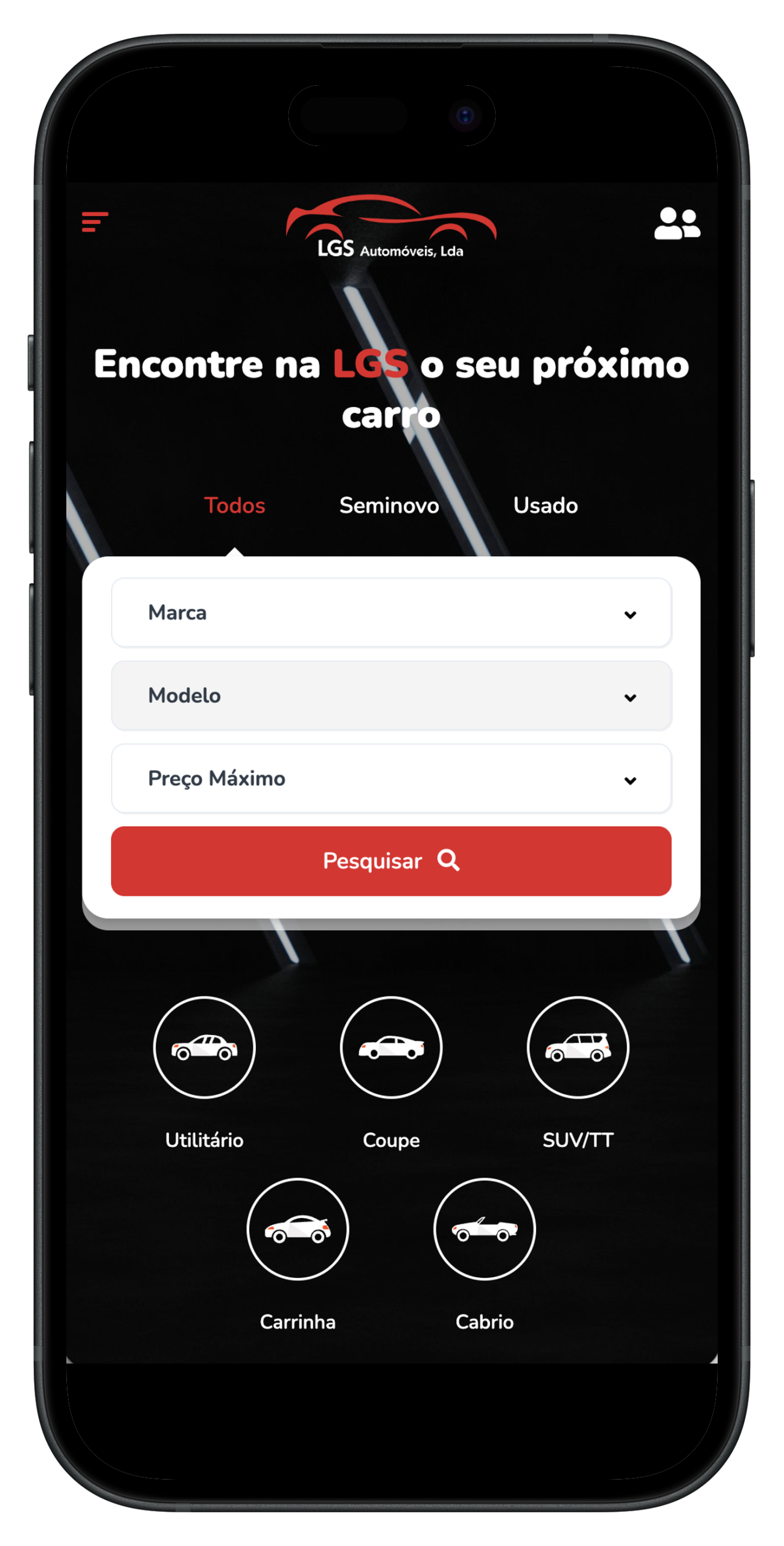 Site LGS Automoveis Stand